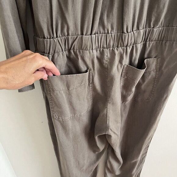 Cloth & Stone Amelia Utility Jumpsuit M Olive Boho utility army - Picture 15 of 16